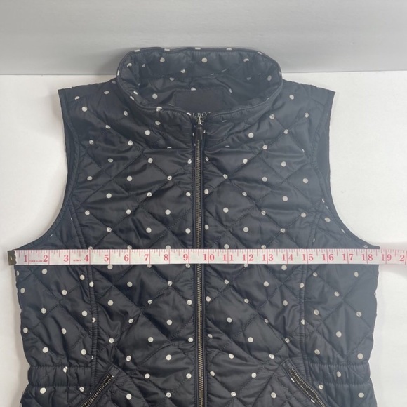 Cute Talbots Quilted Polka Dot Puffer Vest S - Picture 5 of 13